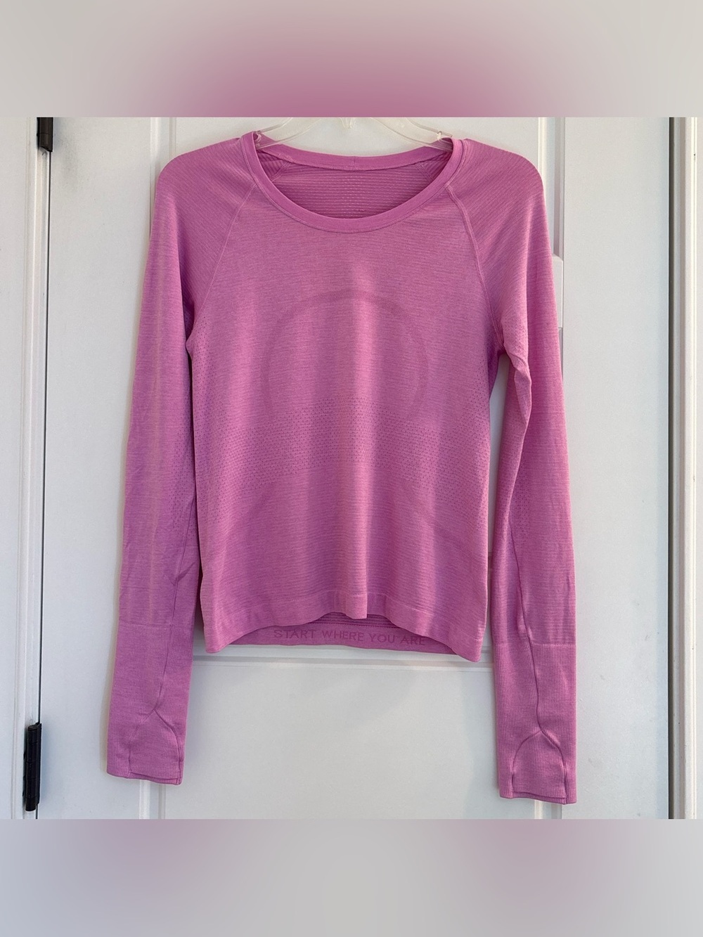 Lululemon Swiftly Tech Long Sleeve Shirt In Pink Size 6